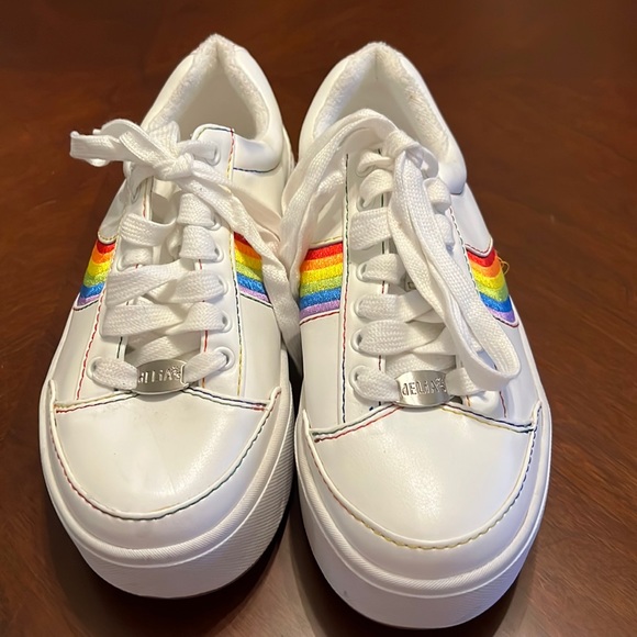 dELiA*s Shoes - Dolls Kill Delia’s Rainbow Platform Sz 7